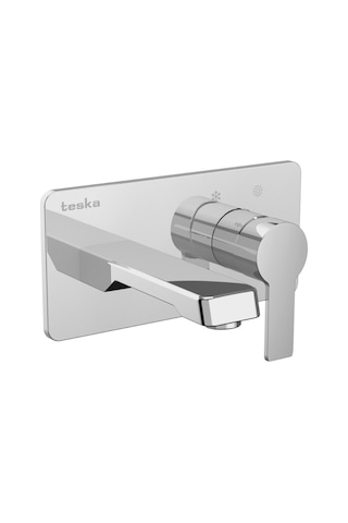 Teska Quasar Krom Ankastre Lavabo Bataryası