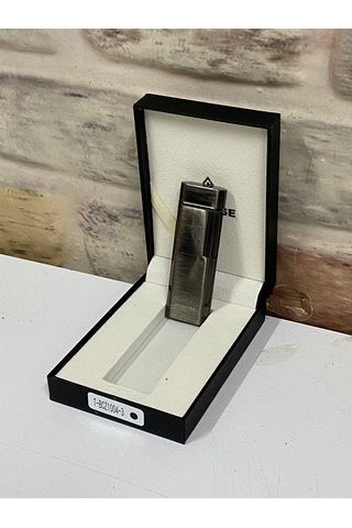 Promise Marka Füme Renk Gazlı İnce Kişiye Özel Çakmak