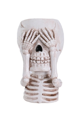 Suntek Kafatası Çiçek Saksısı Cadılar Gözlerini-kapat