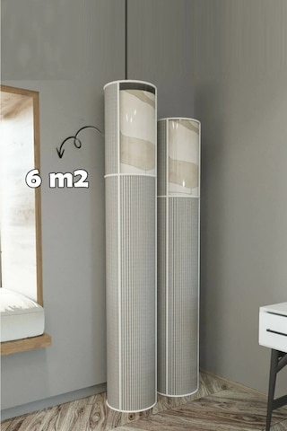 3 Lü Halı Hurcu 6 M² Hava Geçiren, Şeffaf Pvc Pencereli Ve Toz Nen Korumalı Açık Gri
