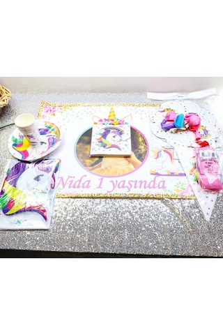 Minnie Mause Çocuğunuza Özel Fotoğraflı Doğum Günü Süsleri Parti +3