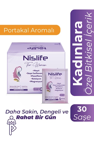 Nislife Passiflora, Magnezyum, Kalsiyum Içeren Takviye Edici Gıda