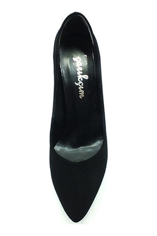 Çarıkçım Stiletto Kadın Ayakkabı Siyah-Süet 61 700