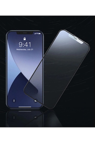Apple Uyumlu iPhone 12 Pro Max 9d Tam Kaplayan Parmak Izi Bırakmayan Ekran Koruyucu Film