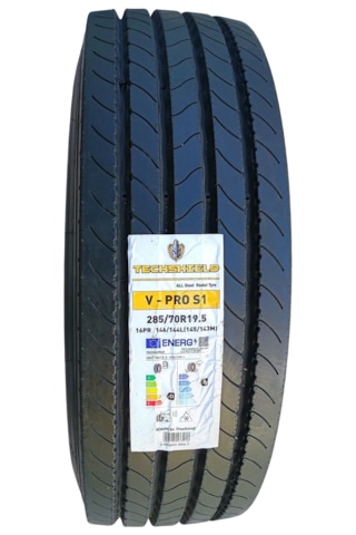 285/70 R19.5 146l 16pr Vpro S1 Düz M+s Techshıeld, 2025 Tayland Üretim