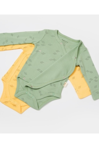 Organik Modal Fil Baskılı 2 Li Kruvaze Uzun Kollu Badi Csym11319 001