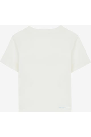 Skechers Essential G Short Sleeve T-Shirt Büyük Kız Çocuk Kırık Beyaz Tshirt Sk232139-102