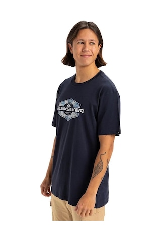 Quiksilver Locked Up Erkek Tişört Lacivert