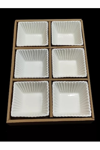 Hazdev Servis Ve Sunum İçin Beyaz Seramik Sosluklar Seti 193468264 Beyaz