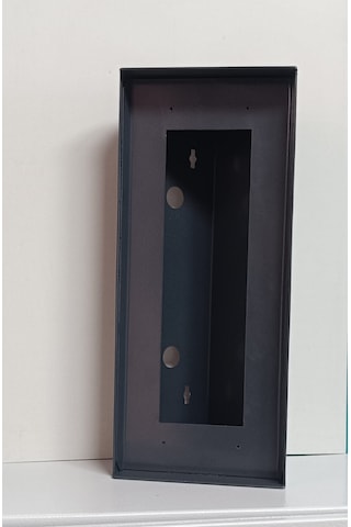 Açılı Diafon 15 x 35 x 10.5 Zil Paneli Metal Yön Çevirme Ve Koruma Kutusu Antrasit