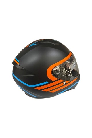 Hjc C10 Lito MC27SF Kask Mavi Siyah Turuncu