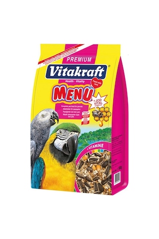 Vitakraft 1000gr Papağan Menu Premium+Jodvital Vitakraft 1000gr Papağan Menu Premium+Jodvital