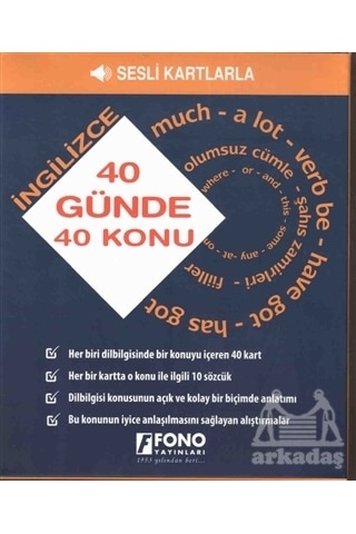 40 Günde 40 İngilizce Konu- Fono Yayınları