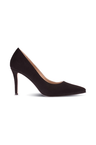 Deery Siyah Süet Kadın Stiletto Siyah (539805693) Siyah