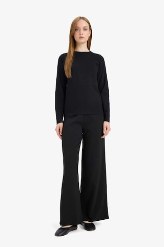 Defacto Wide Leg Geniş Bol Paça Triko Pantolon F1102ax25aubk81 Siyah