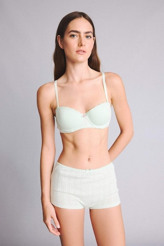 Defacto Delikli Dokuma Desenli Fiyonk Detaylı Nane Yeşili Boxer H3650ax26spgn1139 Yeşil-gn1139