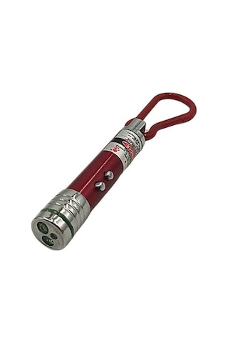 Seçkin Trend 3 Fonksiyonlu Kırmızı Beyaz Işıklı Led Lazer Kedi Köpek Oyuncak Anahtarlık Çok Renkli