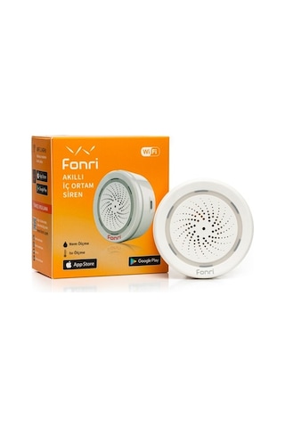 Fonri Wi-Fi Iç Siren (Sıcaklık Ve Nem Ölçer Özellikli) Nas-Ab02W