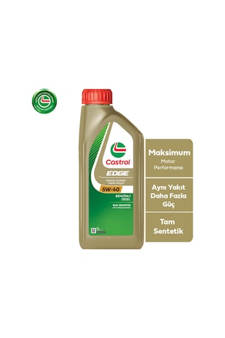 Castrol Edge 5W-40 Tam Sentetik Motor Yağı 1 L Castrol Edge 5W-40 Tam Sentetik Motor Yağı 1 L