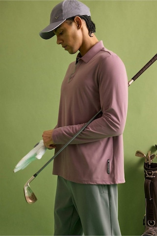 Defacto Standart Fit Polo Yaka Sporcu Uzun Kollu Tişört F7611ax26sppr338 Mor-pr338