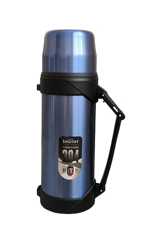 Shotay Adventure 1200ml Outdoor Çelik Termos Mavi St-8213m