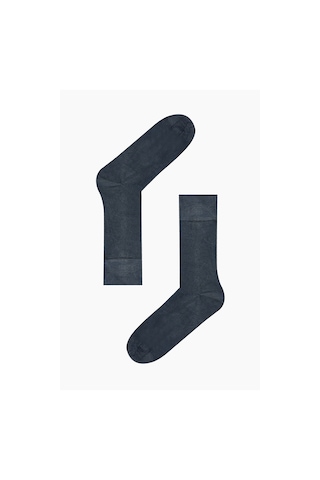 Nbb Erkek Füme Düz Erkek Bamboo Soket Çorap Füme