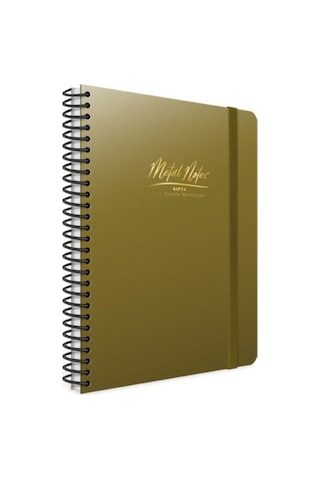 Metal Notes Telli Defter Pp Kapak Çizgili 80 Yaprak