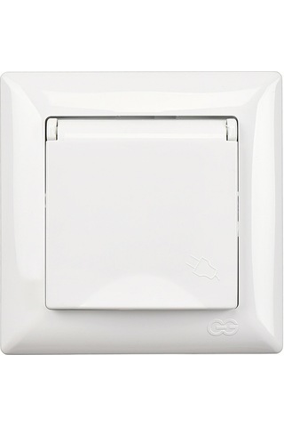 Günsan  Visage Beyaz Kapaklı Topraklı Priz