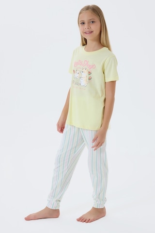 Arnetta Kız Çocuk Sarı Pijama Takım Sarı