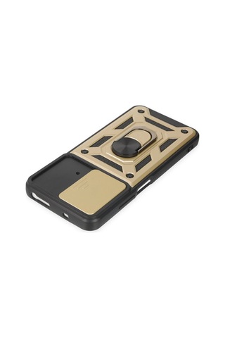 Cosmotex Newface Xiaomi Poco M4 Pro 4g Kılıf Pars Lens Yüzüklü Silikon - Gold