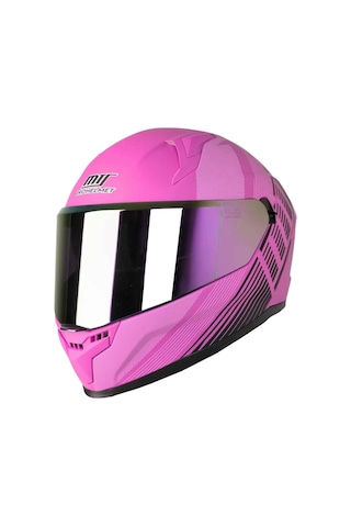 Mts M-910 Lady Kapalı Motosiklet Kaskı Fuchsia