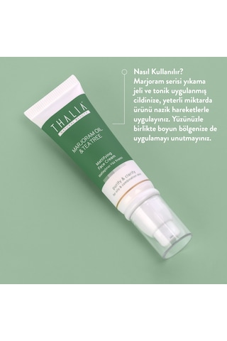 Thalia Marjoram Oil & Tea Tree Matlaştırıcı Yüz Kremi 50 ML
