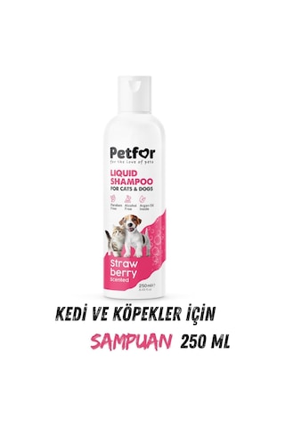 Kedi Ve Köpekler İçin Çilekli Şampuan 250 Ml
