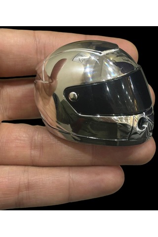 Gümüş Mini Kask Gazlı Çakmak 709728