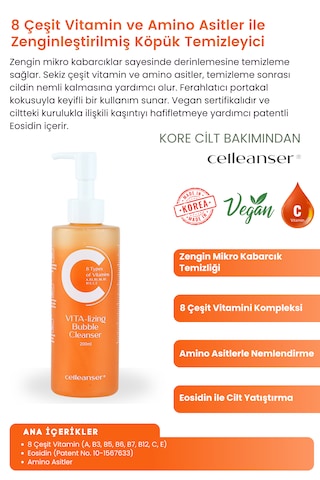 Celleanser Vita Lizing Bubble Cleanser 200 ML