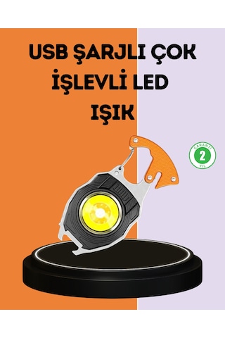 Led Işıklı Acil Durum Düdüklü Anahtarlık Fener - Lisinya Çok Renkli