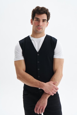 Arma Erkek Slim Fit Basic %100 Pamuk Triko Yelek K9kro0853 Siyah