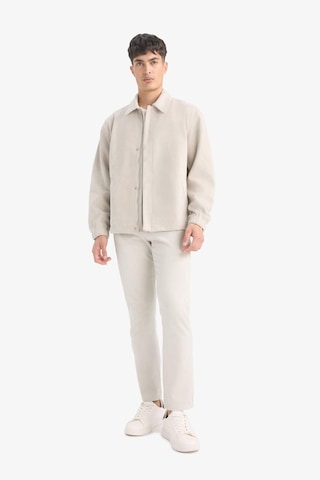 Defacto Oversize Geniş Kalıp Gömlek Yaka Çıtçıtlı Fermuarlı Süet Mont E8899ax25aubg766 Bej