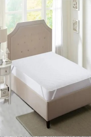 Divanev 70x120 Cm Pamuk Bebek Alezi Köşe Lastikli Sıvı Geçirmez Beyaz