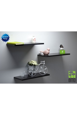 3 Lü Set Renkli Raf 90 Cm