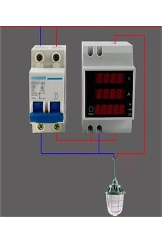 Trendooze Voltmetre Suntek Ray Led Din Dijital D52-2047100a Ampermetre Ac80v-300v-at-dahili Ct