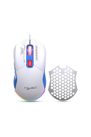 Mufunye Hxsj X300 Oyun Faresi: 6 Dpı Seviyesi, 14 Rgb Aydınlatma, Ergonomik Tasarım, Makro Programlama 112 Karakter 001