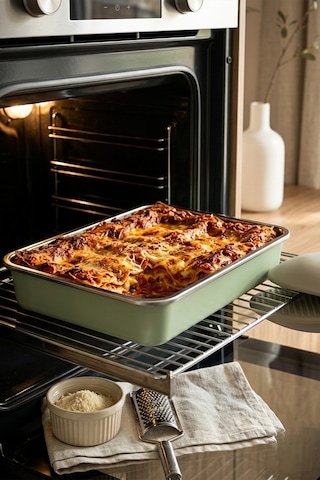 Stainless Paslanmaz Çelik Vakumlu Saklama Kabı,fırın Ve Kek Kabı 1,9 Lt Yemek Kabı Sefer Tası Yeşil
