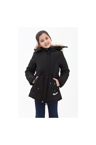 Benitto Kids Kız Çocuk Kaban 51256-Siyah