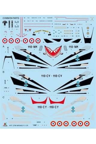 Italeri 2790s 1/48 Ölçek, Bye Bye Mirage F1 Savaş Uçağı, Plastik Model Kiti-50530