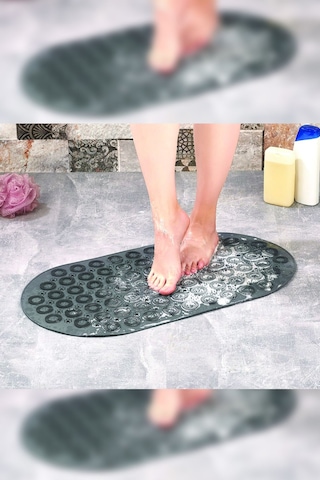 Silikon Masajlı Duş Paspası Çok Renkli