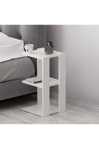 Petra Yan Sehpa Beyaz