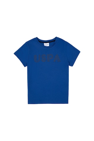 U.S. Polo Assn. Erkek Çocuk Saks Basic Bisiklet Yaka Tişört 50306483-VR045