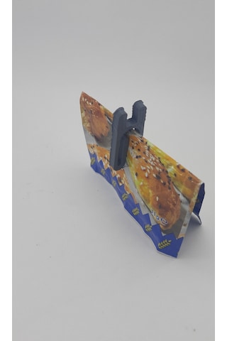 Mini Paket Kapatma Mandalı Klipsi 10 Adet Koyu Gri