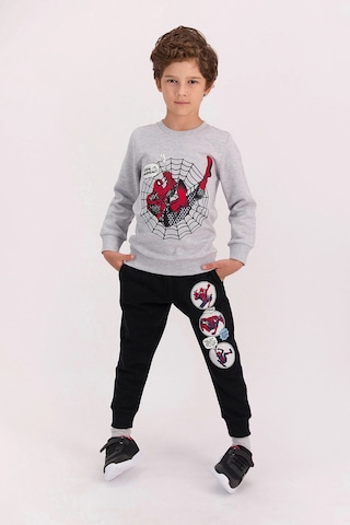 Spiderman Spıder-man Erkek Çocuk Eşofman Takımı D4620-3 22k Gri Melanj